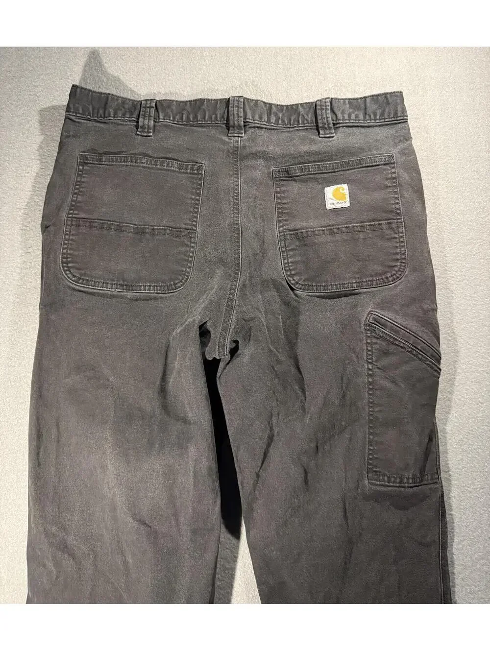 Carhartt Relaxed Fit Black Work Pants Size 36x34